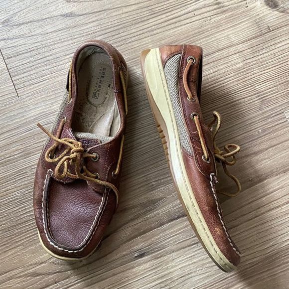 Sperry Shoes - Sperry Topsider Dark Brown Leather Boat Shoes